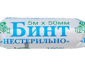 Бинт марлевый медицинский нестерильный (5м x 50мм) - ЧЕФИ